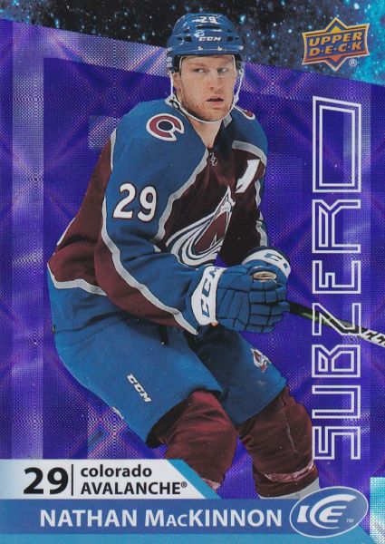 insert karta NATHAN MacKINNON 21-22 UD Ice Subzero číslo SZ-25